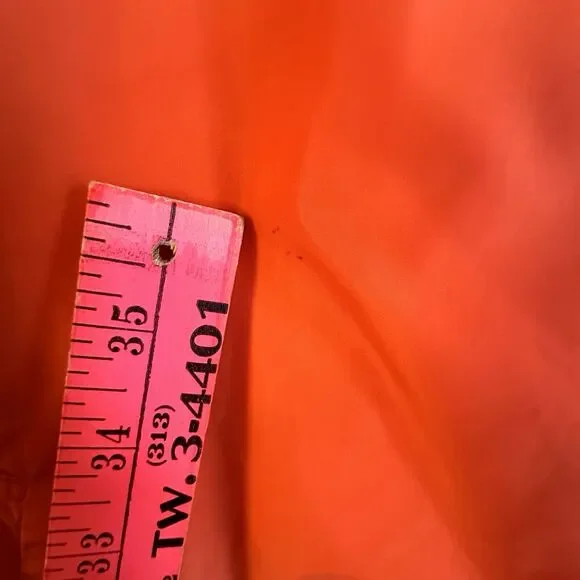 Lauren Ralph Lauren Fidajete Balmacaan Travel Trench Coat Womens Sz XL Orange - Picture 9 of 16